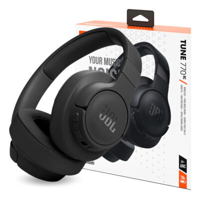 JBL Tune 770NC: audífonos Bluetooth con cancelación activa de ruido en color negro